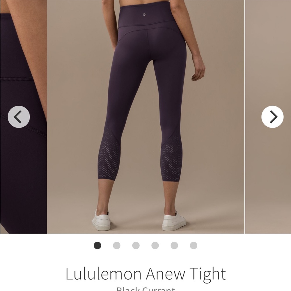 LuluLemon Anew Tight Black Currant 8